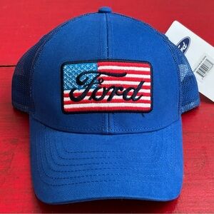 Ford Licensed Royal Blue Trucker Snapback Hat NWT